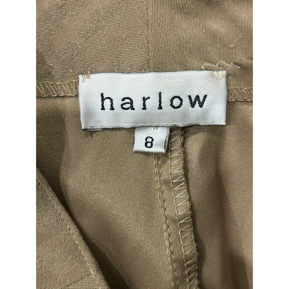 Harlow Camel Brown Womens Pants With Studded Hem Detail Size 8 - Picture 5 of 8